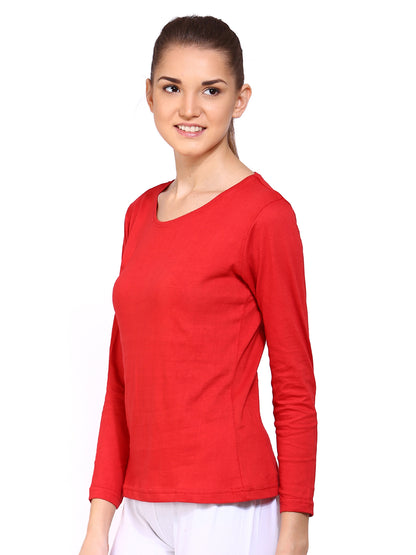 Appulse Women's Long Sleeve Round Neck T-Shirt | Women | Premium Cotton | Activewear | Athleisure