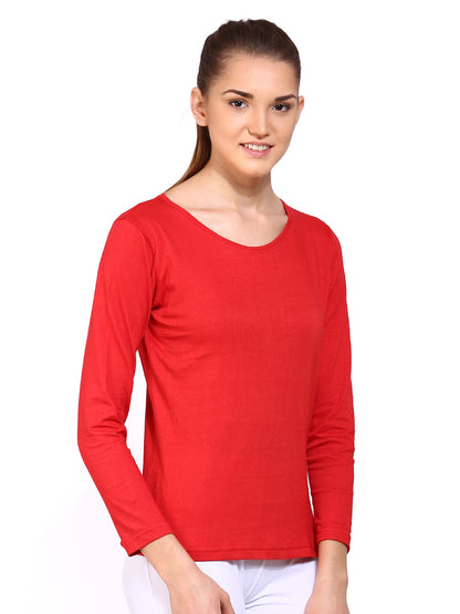 Appulse Women's Long Sleeve Round Neck T-Shirt | Women | Premium Cotton | Activewear | Athleisure