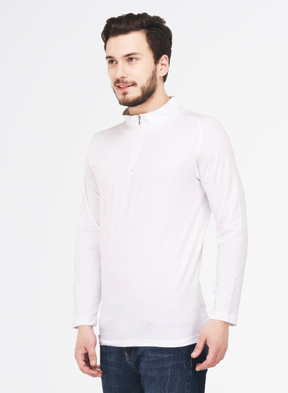 Appulse Men's 1/4 High Neck Zipper Raglan T-Shirt | Men | Premium Cotton | Activewear | Athleisure