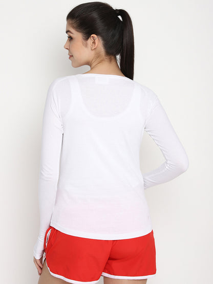 Appulse Women's Round Neck Zipper Long Sleeve T-Shirt | Women | Premium Cotton | Activewear | Athleisure