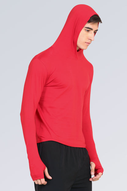 Appulse Men's Hooded Thumb Hole T-Shirt | Men | Premium Cotton | Activewear | Athleisure