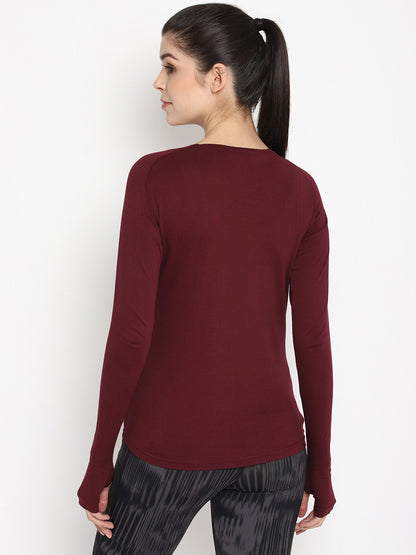 Appulse Women's Round Neck Zipper Long Sleeve T-Shirt | Women | Premium Cotton | Activewear | Athleisure