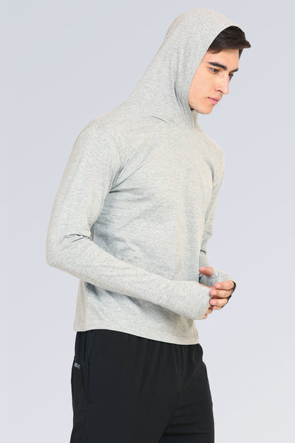 Appulse Men's Hooded Thumb Hole T-Shirt | Men | Premium Cotton | Activewear | Athleisure