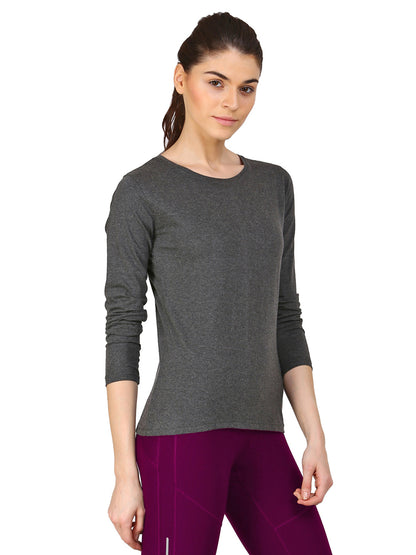 Appulse Women's Long Sleeve Round neck T-Shirt | Women | Premium Cotton | Activewear | Athleisure