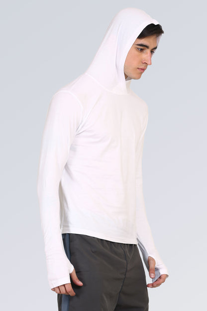 Appulse Men's Hooded Thumb Hole T-Shirt | Men | Premium Cotton | Activewear | Athleisure
