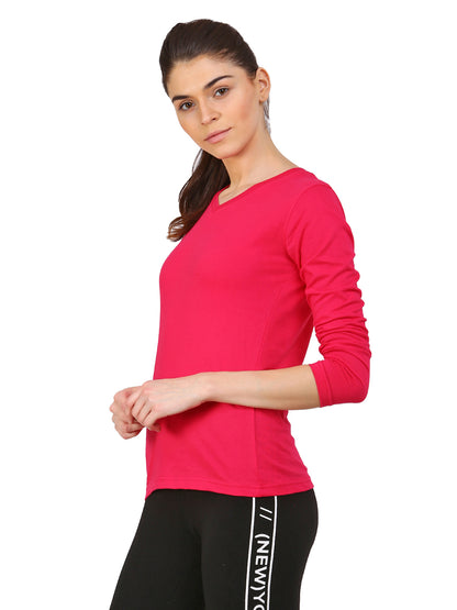 Appulse Women's Long Sleeve V neck T-Shirt | Women | Premium Cotton | Activewear | Athleisure