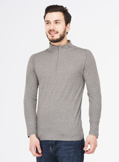 Appulse Men's 1/4 High Neck Zipper Raglan T-Shirt | Men | Premium Cotton | Activewear | Athleisure