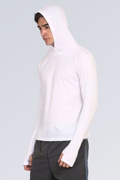 Appulse Men's Hooded Thumb Hole T-Shirt | Men | Premium Cotton | Activewear | Athleisure