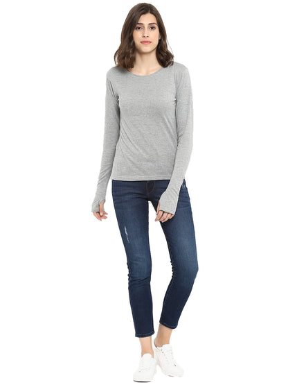 Appulse Women's Long Sleeve Thumb Hole T-Shirt | Women | Premium Cotton | Activewear | Athleisure