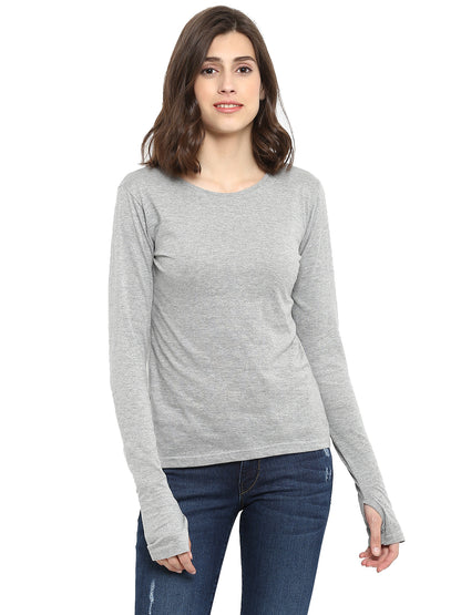 Appulse Women's Long Sleeve Thumb Hole T-Shirt | Women | Premium Cotton | Activewear | Athleisure