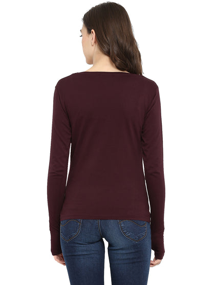 Appulse Women's Long Sleeve Thumb Hole T-Shirt | Women | Premium Cotton | Activewear | Athleisure