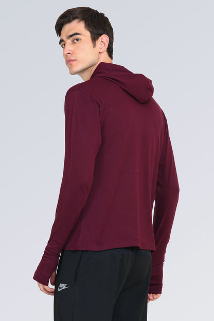 Appulse Men's Hooded Thumb Hole T-Shirt | Men | Premium Cotton | Activewear | Athleisure