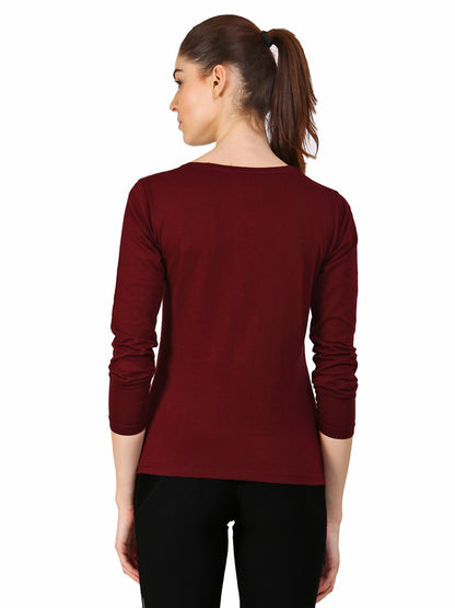 Appulse Women's Long Sleeve Round neck T-Shirt | Women | Premium Cotton | Activewear | Athleisure