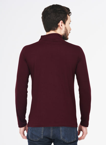 Appulse Men's 1/4 High Neck Zipper Raglan T-Shirt | Men | Premium Cotton | Activewear | Athleisure