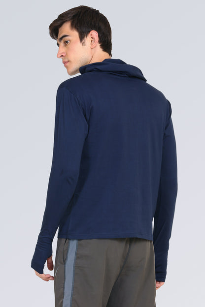 Appulse Men's Hooded Thumb Hole T-Shirt | Men | Premium Cotton | Activewear | Athleisure