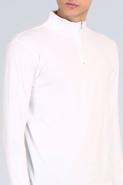 Appulse Men's 1/4 High Neck Zipper Thumb Hole T-Shirt | Men | Premium Cotton | Activewear | Athleisure