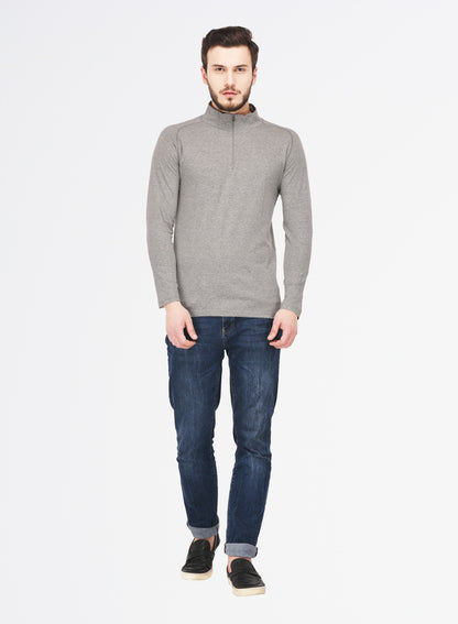 Appulse Men's 1/4 High Neck Zipper Raglan T-Shirt | Men | Premium Cotton | Activewear | Athleisure