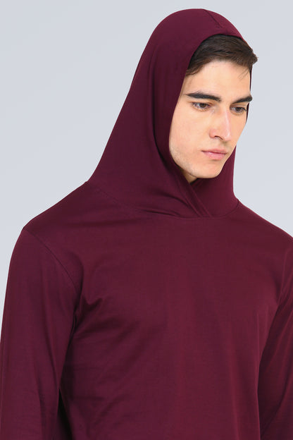 Appulse Men's Hooded Thumb Hole T-Shirt | Men | Premium Cotton | Activewear | Athleisure