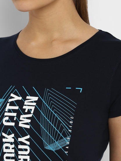 Appulse Women's Printed Sport T-Shirt | Women | Premium Cotton | Activewear | Athleisure