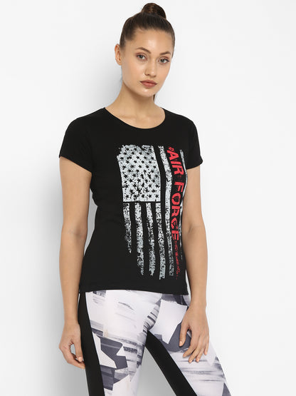 Appulse Women's Printed Sport T-Shirt | Women | Premium Cotton | Activewear | Athleisure