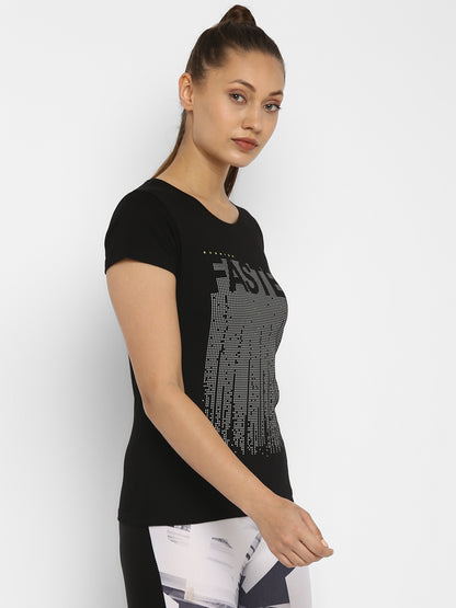 Appulse Women's Printed Sport T-Shirt | Women | Premium Cotton | Activewear | Athleisure