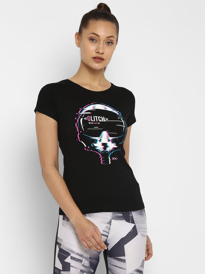 Appulse Women's Printed Sport T-Shirt | Women | Premium Cotton | Activewear | Athleisure
