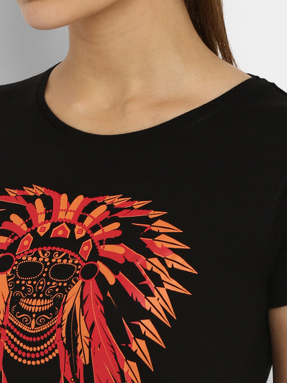 Appulse Women's Printed Sport T-Shirt | Women | Premium Cotton | Activewear | Athleisure