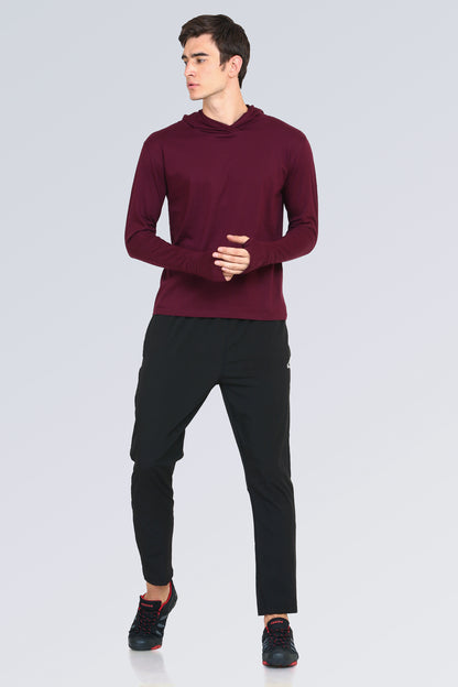 Appulse Men's Hooded Thumb Hole T-Shirt | Men | Premium Cotton | Activewear | Athleisure