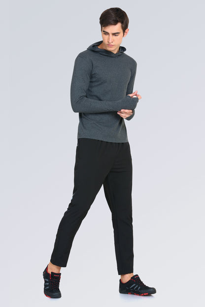 Appulse Men's Hooded Thumb Hole T-Shirt | Men | Premium Cotton | Activewear | Athleisure