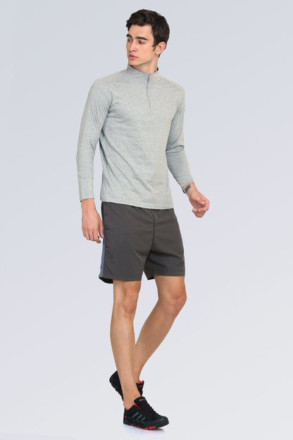 Appulse Men's 1/4 High Neck Zipper Raglan T-Shirt | Men | Premium Cotton | Activewear | Athleisure