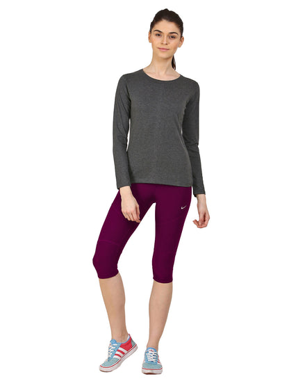 Appulse Women's Long Sleeve Round neck T-Shirt | Women | Premium Cotton | Activewear | Athleisure