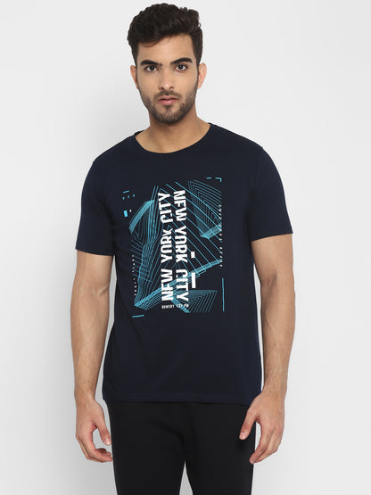 Appulse Men's Short Sleeve Round Neck Printed T-Shirt | Men | Premium Cotton | Activewear | Athleisure