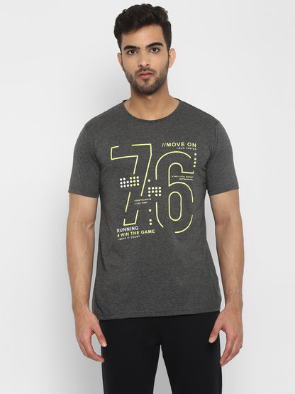 Appulse Men's Short Sleeve Round Neck Printed T-Shirt | Men | Premium Cotton | Activewear | Athleisure
