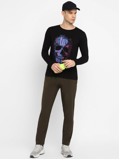 Appulse Men's Round Neck Long Sleeve Printed T-Shirt | Men | Premium Cotton | Activewear | Athleisure