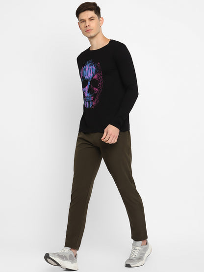 Appulse Men's Round Neck Long Sleeve Printed T-Shirt | Men | Premium Cotton | Activewear | Athleisure