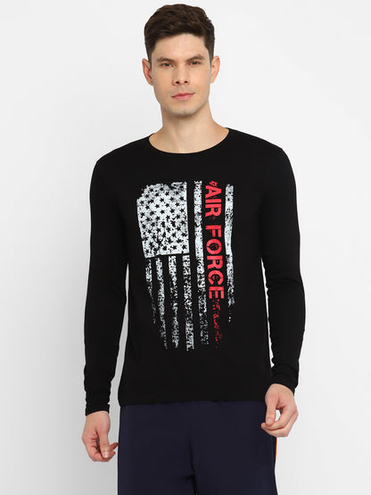 Appulse Men's Round Neck Long Sleeve Printed T-Shirt | Men | Premium Cotton | Activewear | Athleisure