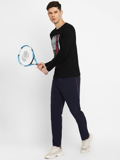 Appulse Men's Round Neck Long Sleeve Printed T-Shirt | Men | Premium Cotton | Activewear | Athleisure