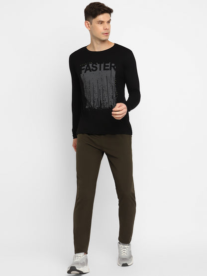 Appulse Men's Round Neck Long Sleeve Printed T-Shirt | Men | Premium Cotton | Activewear | Athleisure