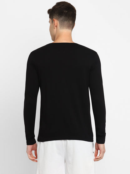 Appulse Men's Round Neck Long Sleeve Printed T-Shirt | Men | Premium Cotton | Activewear | Athleisure