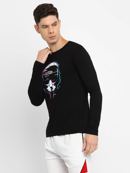 Appulse Men's Round Neck Long Sleeve Printed T-Shirt | Men | Premium Cotton | Activewear | Athleisure