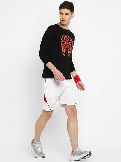 Appulse Men's Round Neck Long Sleeve Printed T-Shirt | Men | Premium Cotton | Activewear | Athleisure