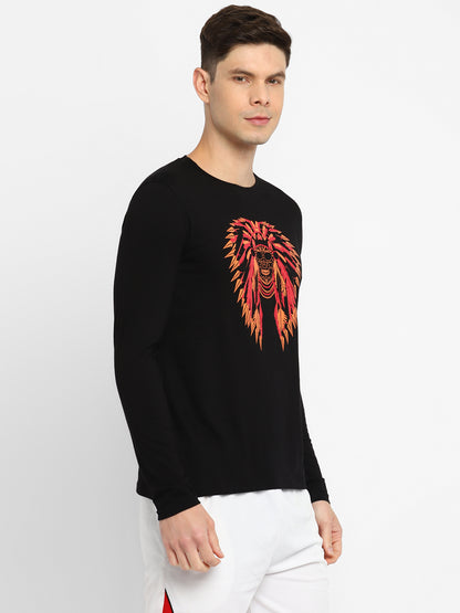 Appulse Men's Round Neck Long Sleeve Printed T-Shirt | Men | Premium Cotton | Activewear | Athleisure