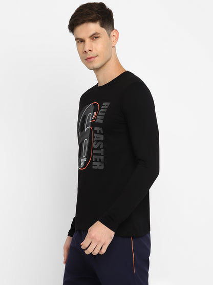 Appulse Men's Round Neck Long Sleeve Printed T-Shirt | Men | Premium Cotton | Activewear | Athleisure