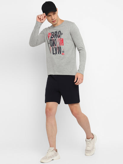Appulse Men's Round Neck Long Sleeve Printed T-Shirt | Men | Premium Cotton | Activewear | Athleisure