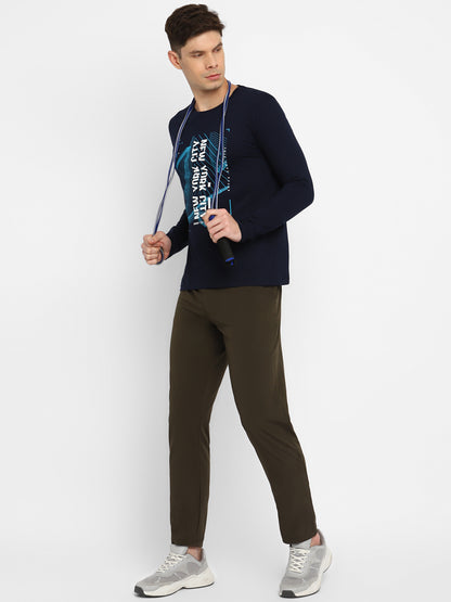 Appulse Men's Round Neck Long Sleeve Printed T-Shirt | Men | Premium Cotton | Activewear | Athleisure