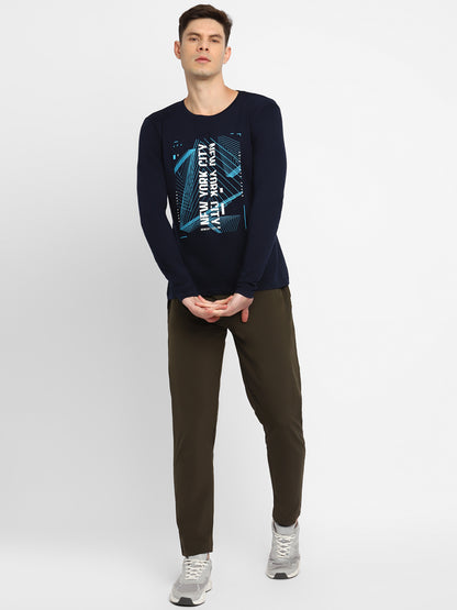 Appulse Men's Round Neck Long Sleeve Printed T-Shirt | Men | Premium Cotton | Activewear | Athleisure