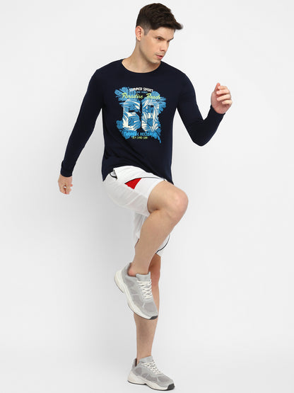 Appulse Men's Round Neck Long Sleeve Printed T-Shirt | Men | Premium Cotton | Activewear | Athleisure