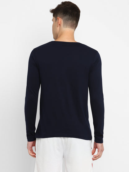 Appulse Men's Round Neck Long Sleeve Printed T-Shirt | Men | Premium Cotton | Activewear | Athleisure