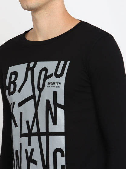 Appulse Men's Round Neck Long Sleeve Printed T-Shirt | Men | Premium Cotton | Activewear | Athleisure