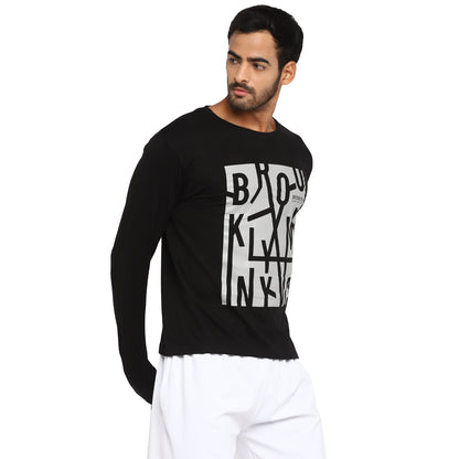 Appulse Men's Printed Long Sleeve Thumb Hole Round Neck T-Shirt | Men | Premium Cotton | Activewear | Athleisure